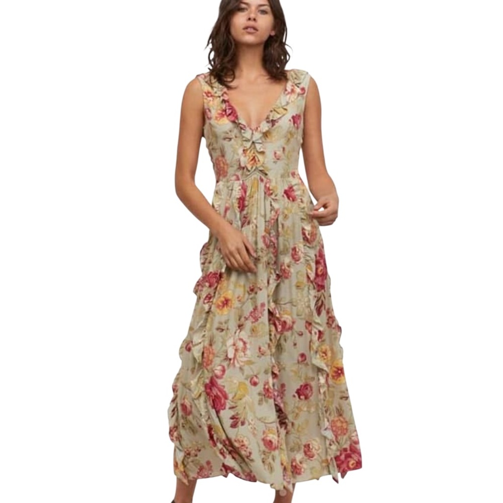 H&M V-neck Flounced Dress Graduation Dress